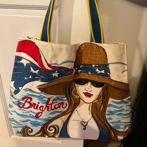 BRIGHTON Beach or Travel Canvas Tote